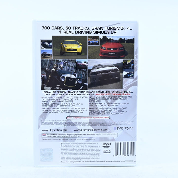 Gran Turismo 4 - Sony Playstation 2 / PS2 Game + Manual - PAL - MINT DISC!
