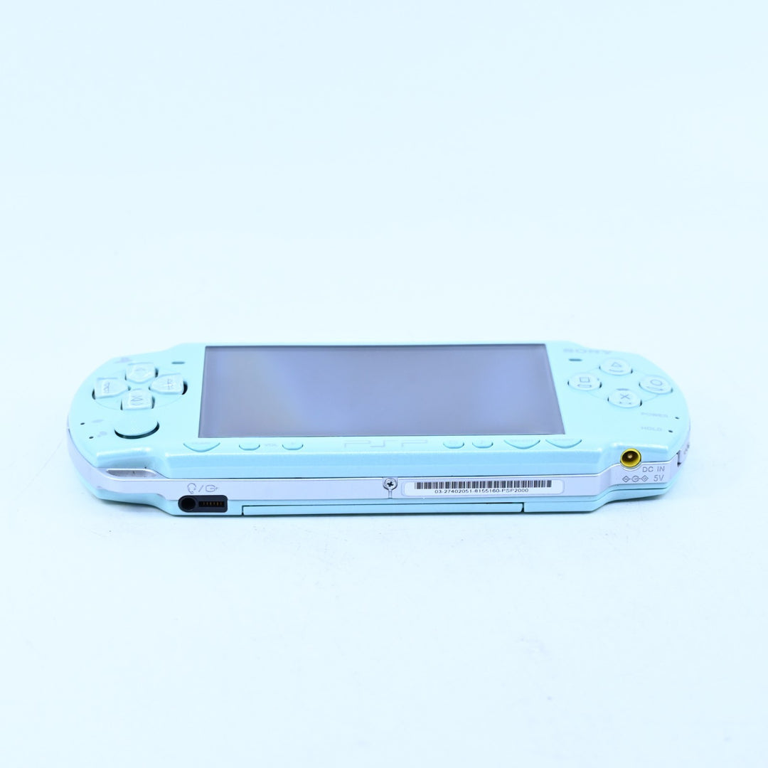 Mint Green - PSP Console - Japanese - PSP-2000 + NEW BATTERY