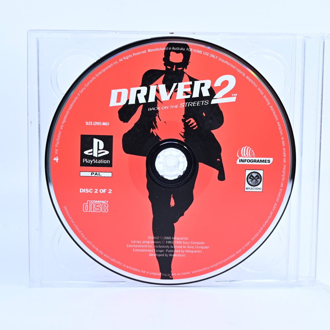 Driver 2: Back on The Streets - PS1 Game - Discs 1 &amp; 2 Only - PAL