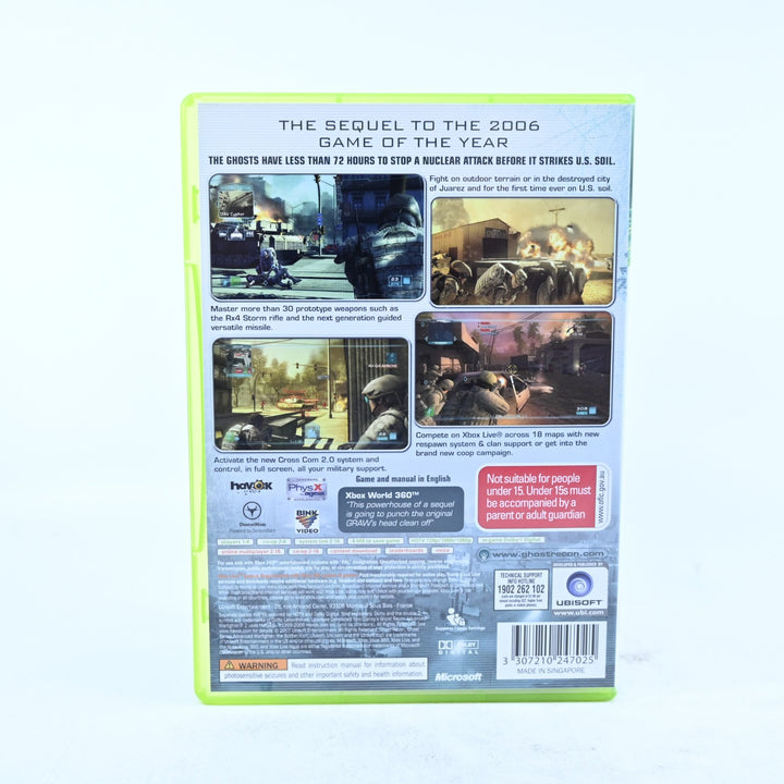 Tom Clancy's Ghost Recon: Advanced Warfighter 2 - Xbox 360 Game + Manual - PAL