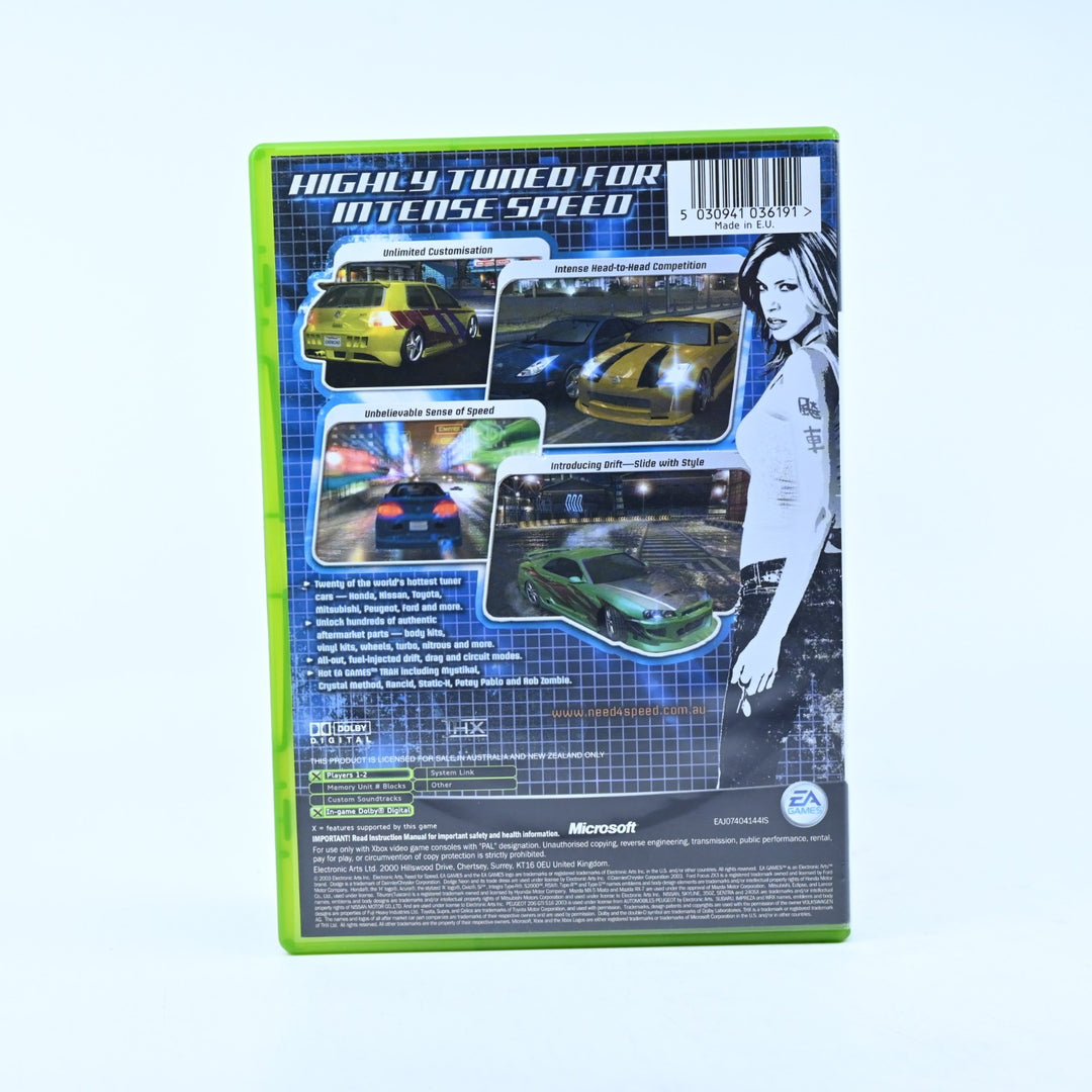 Need for Speed Underground - Original Xbox Game + Manual - PAL - MINT DISC!