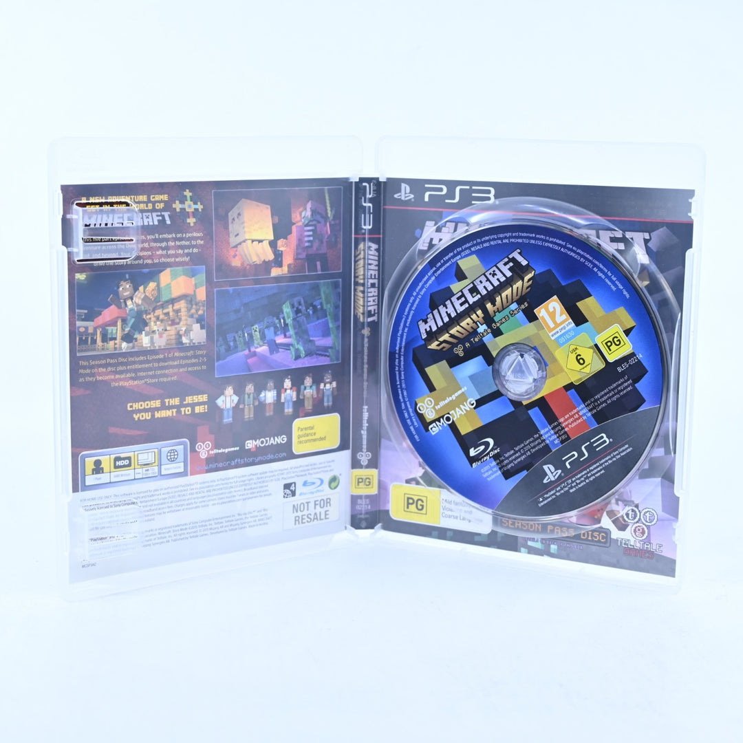 Minecraft: Story Mode - Sony Playstation 3 / PS3 Game - No Manual - MINT DISC!