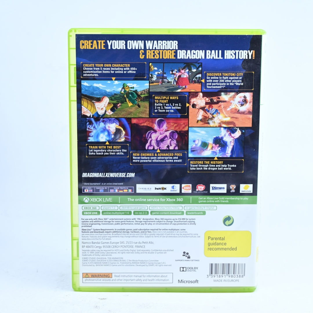 Dragonball Xenoverse XV - Xbox 360 Game + Manual - PAL - MINT DISC!