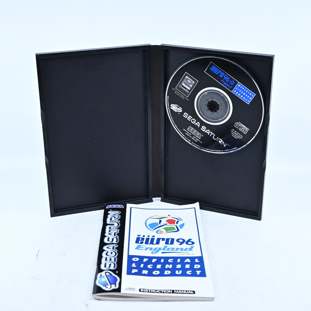 UEFA Euro 96 - Sega Saturn Game + Manual - PAL - MINT DISC!
