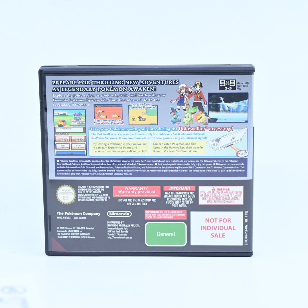 Pokemon SoulSilver - Nintendo DS Game Boxed + PokeWalker + Manual Soul Silver