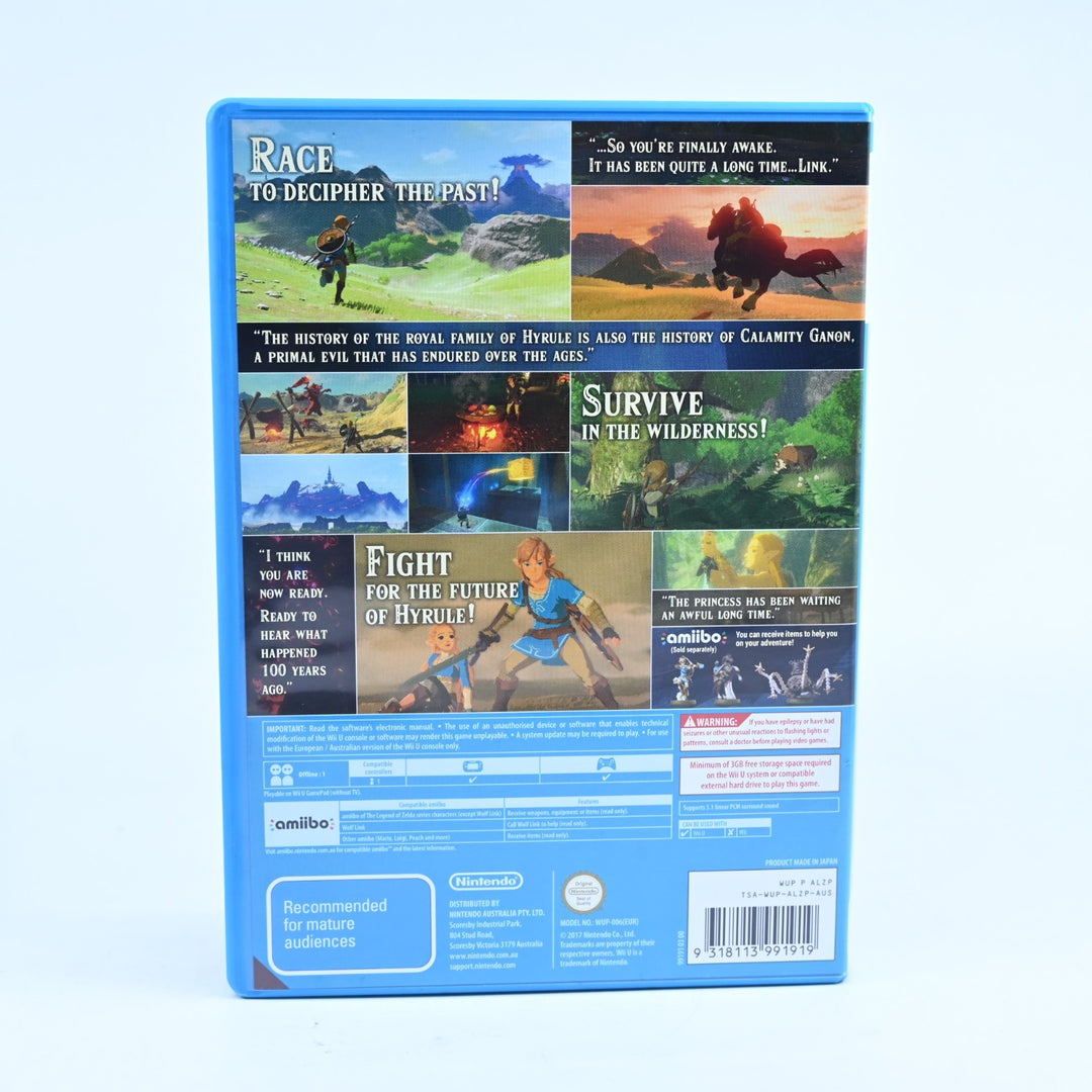 The Legend of Zelda: Breath of the Wild - Nintendo Wii U Game - PAL - FREE POST!