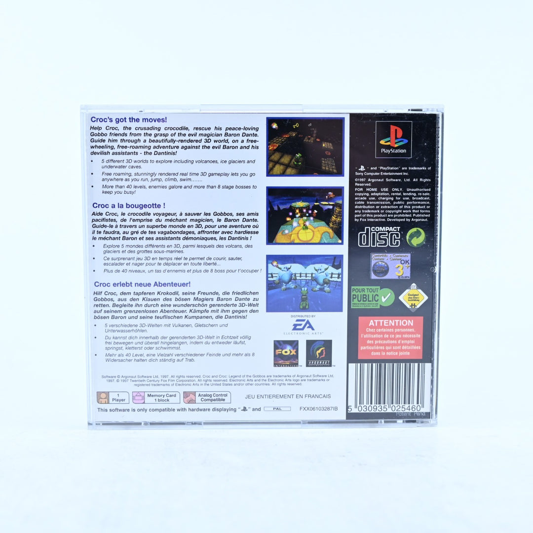 Croc: Legend of the Gobbos - Sony Playstation 1 / PS1 Game + Manual - PAL