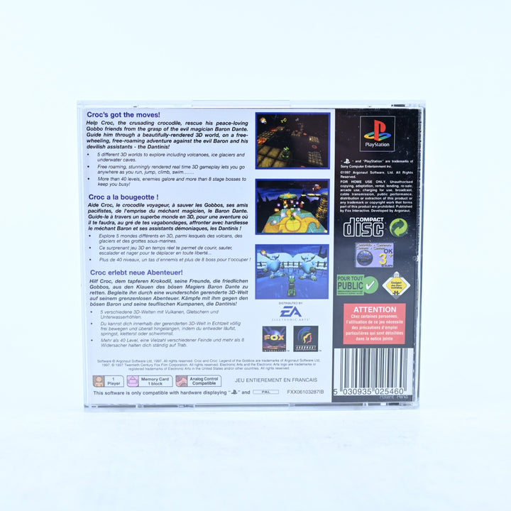 Croc: Legend of the Gobbos - Sony Playstation 1 / PS1 Game + Manual - PAL