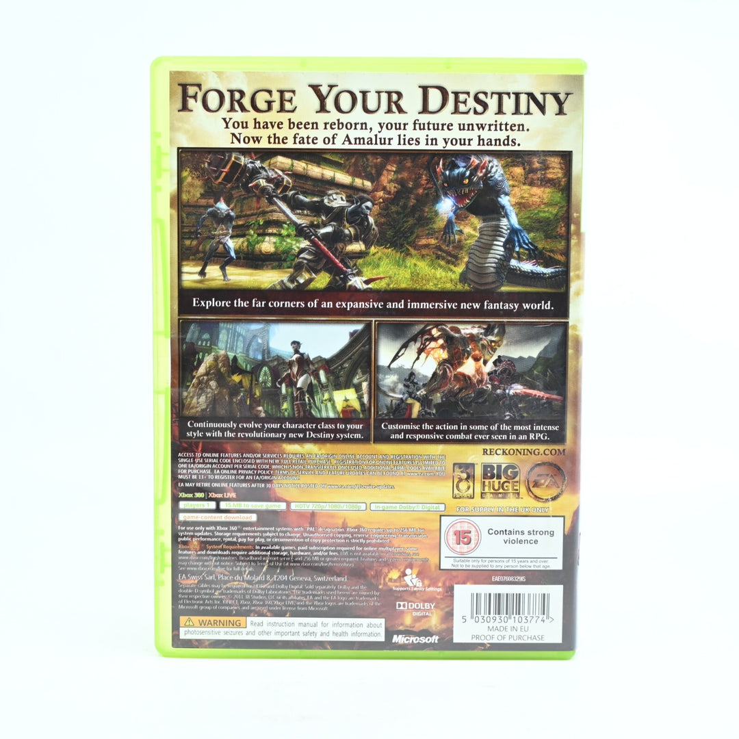 Kingdoms of Amalur: Reckoning - Xbox 360 Game + Manual - PAL - NEAR MINT DISC!