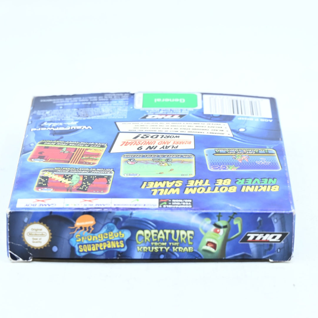 SpongeBob SquarePants: Creature from the Krusty Krab - GBA Boxed Game - PAL