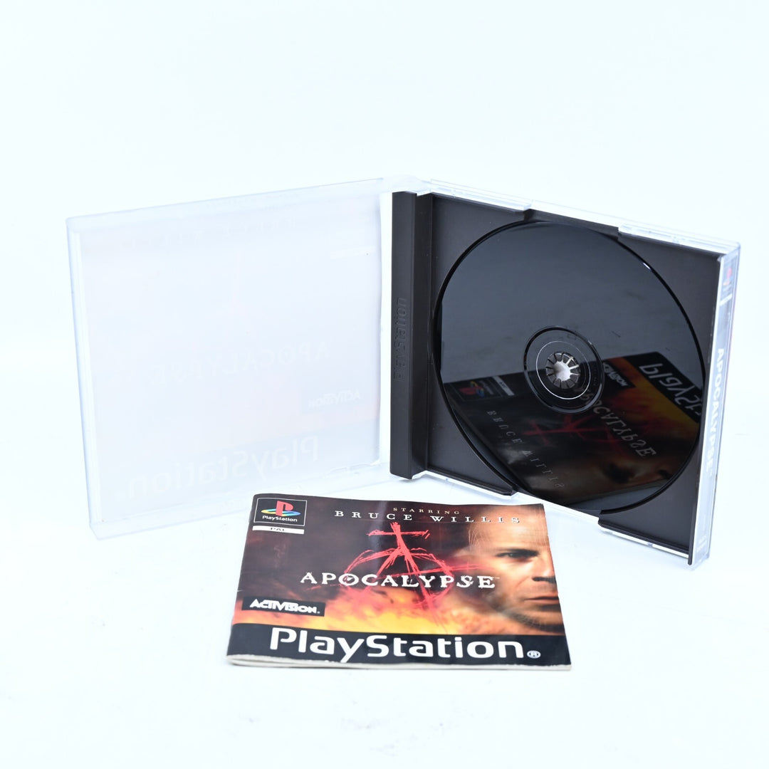 Apocalypse Starring Bruce Willis - Sony Playstation 1 / PS1 Game + Manual - PAL