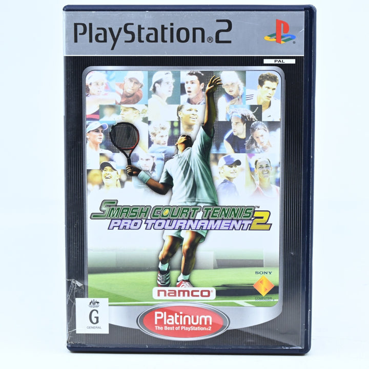 Smash Court Tennis Pro Tournament 2 - Sony Playstation 2 / PS2 Game + Manual
