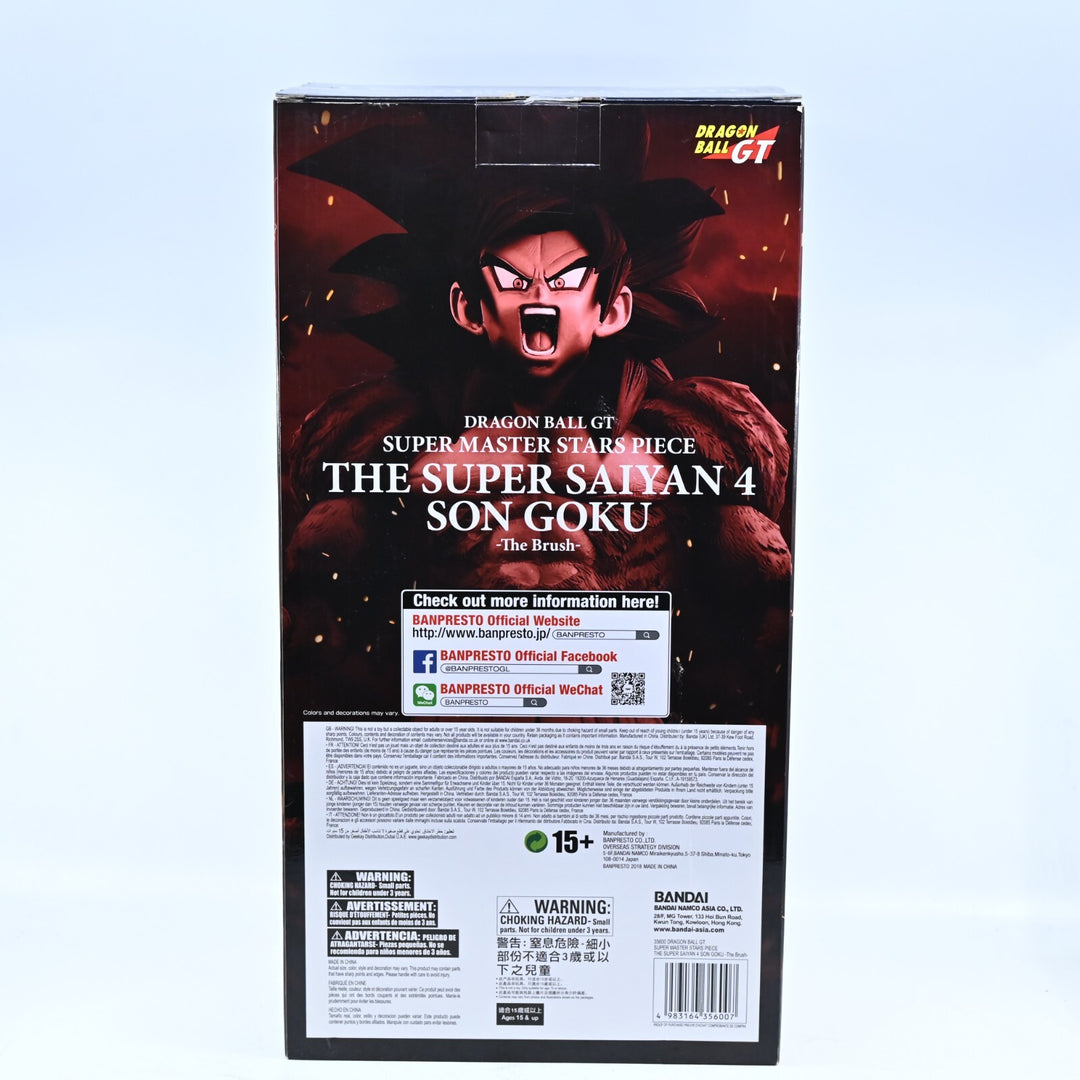 SEALED! Banpresto The Brush Super Saiyan 4 Goku Super Master Stars Anime Figure