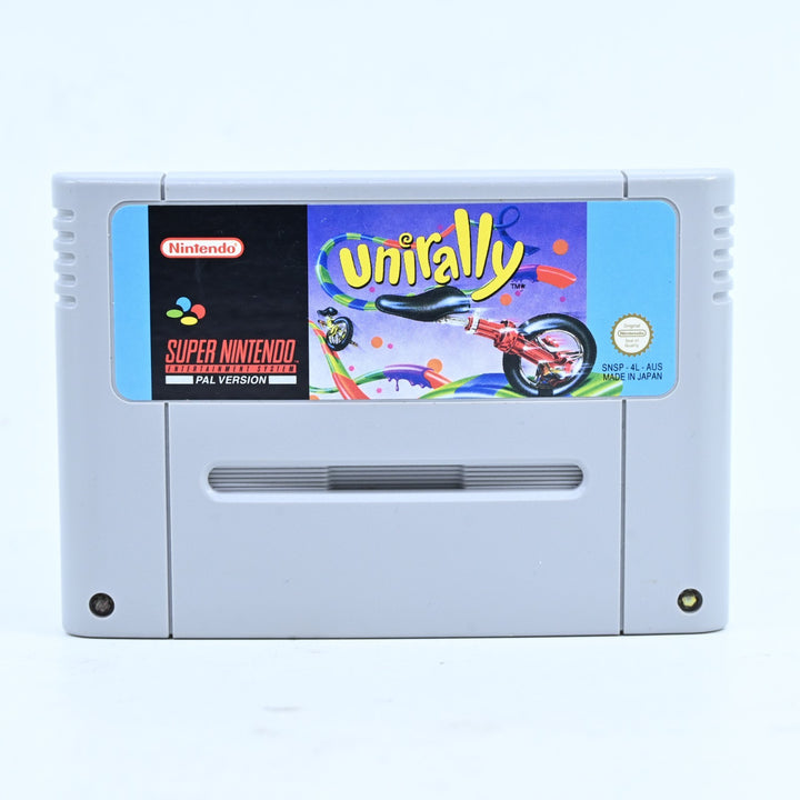 Unirally - Super Nintendo / SNES Game - PAL - FREE POST!