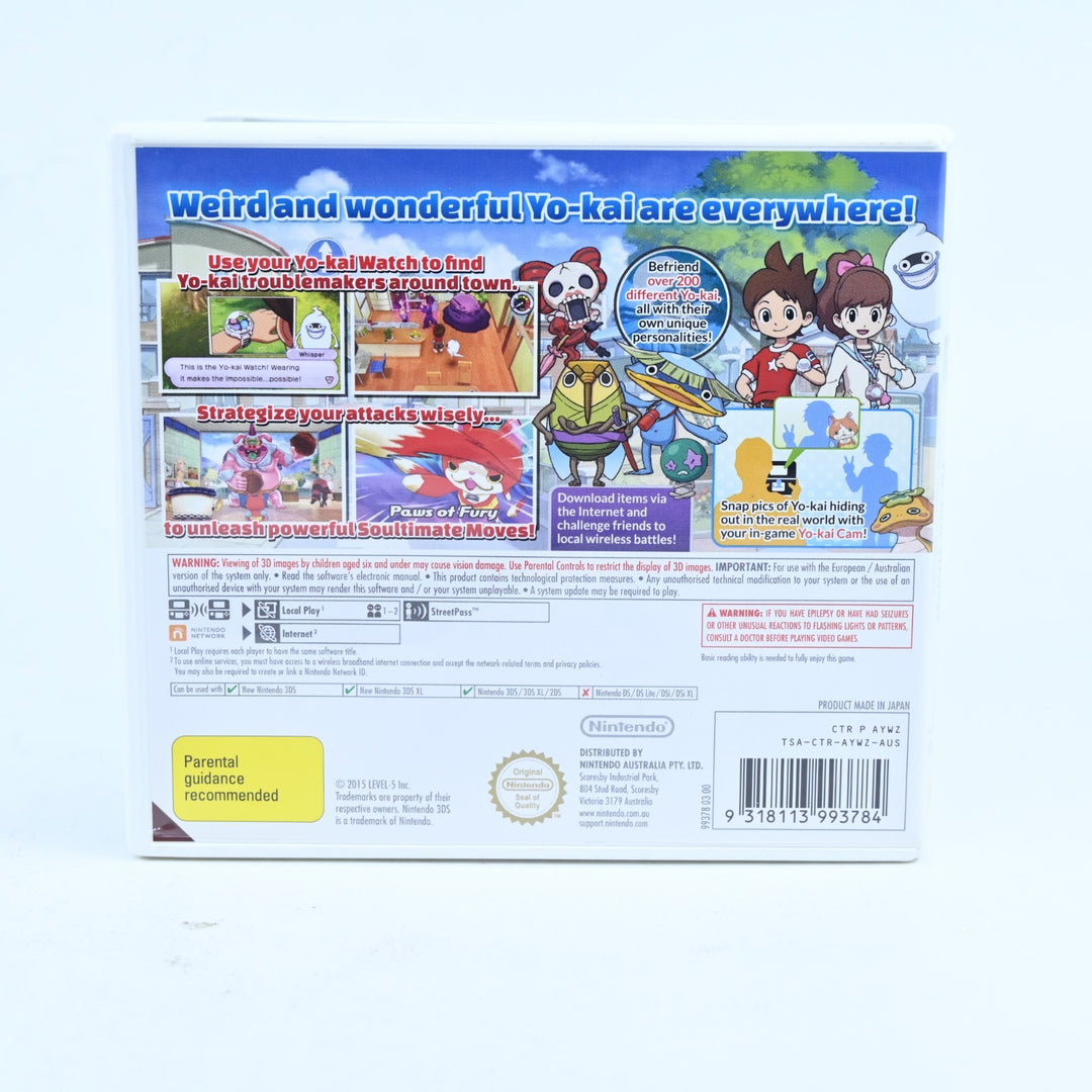 Yo-Kai Watch - Nintendo 3DS Game - PAL + Manual - FREE POST!