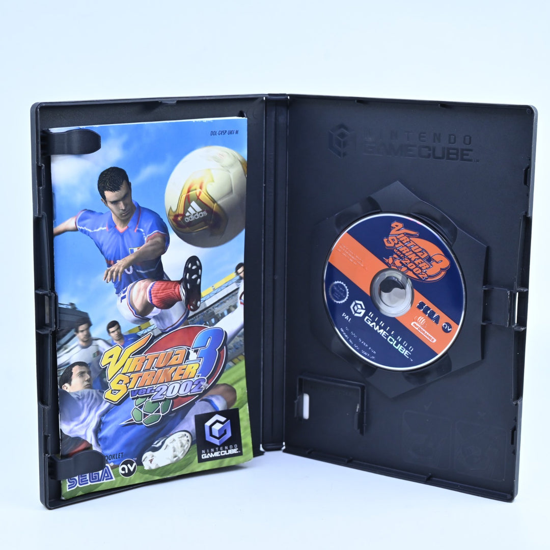 Virtua Striker 3 Ver. 2002 - Nintendo Gamecube Game + Manual - PAL - FREE POST!