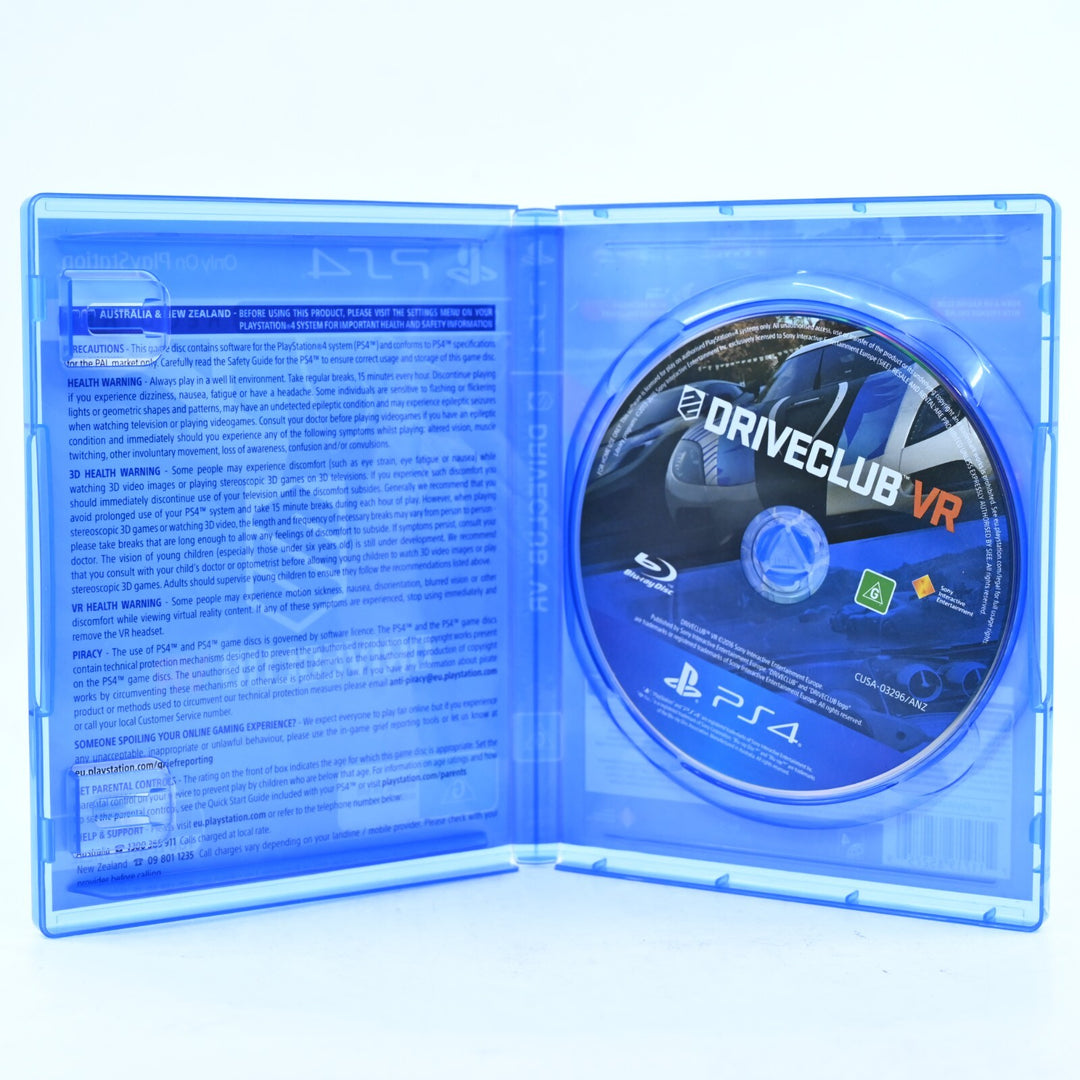 Driveclub VR - Sony Playstation 4 / PS4 Game - FREE POST!