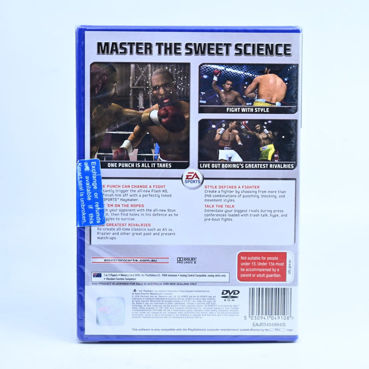 EA Sports: Fight Night Round 3 - SEALED! - PS2 Game + Manual - PAL