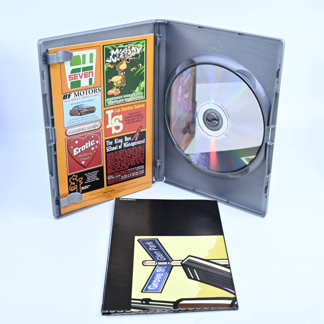 Grand Theft Auto: San Andreas - Sony Playstation 2 / PS2 Game + Manual + Map