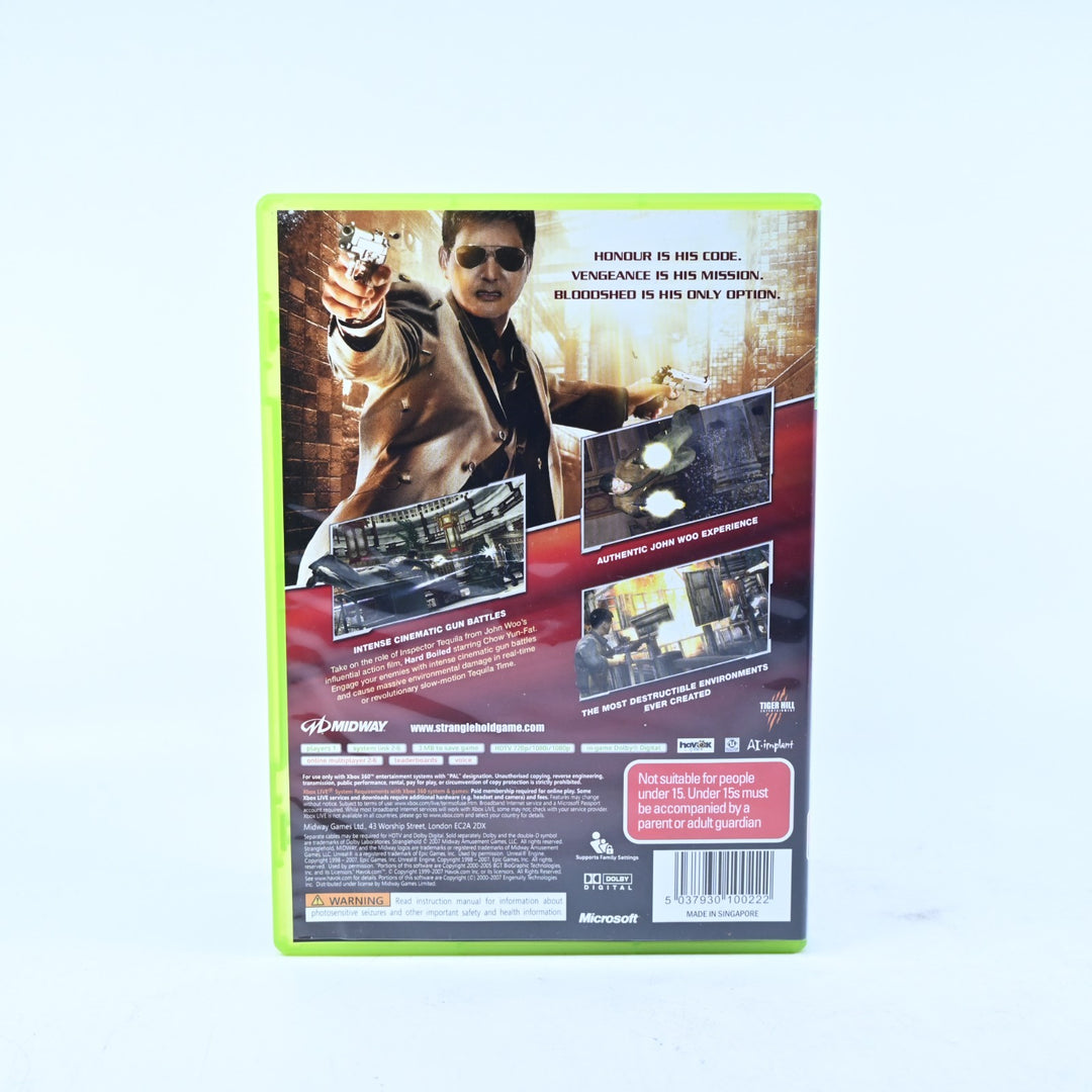 John Woo Presents: Stranglehold - Xbox 360 Game + Manual - PAL - MINT DISC!