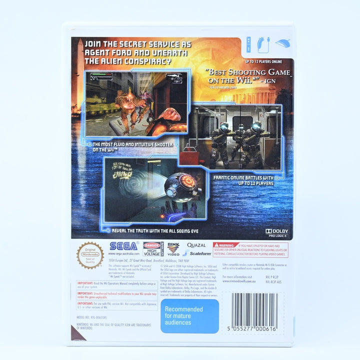 The Conduit - Nintendo Wii Game + Manual - MINT DISC!