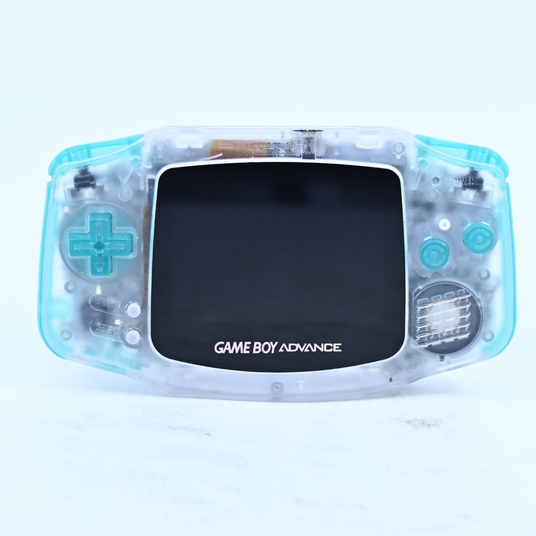 Clear Clear/Blue + IPS Screen - Nintendo Gameboy Advance Console - AGB-001