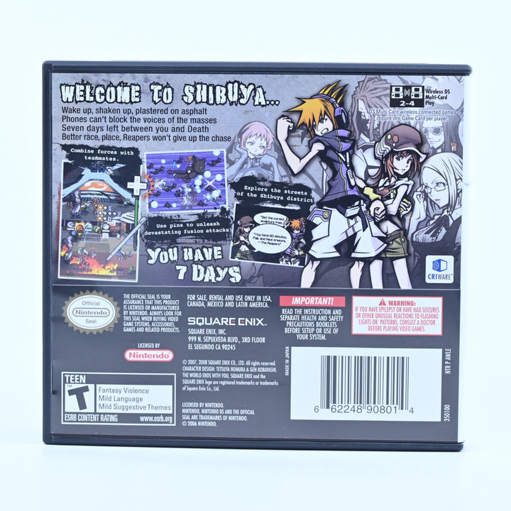 The World Ends With You - Nintendo DS Game + Manual - FREE POST!