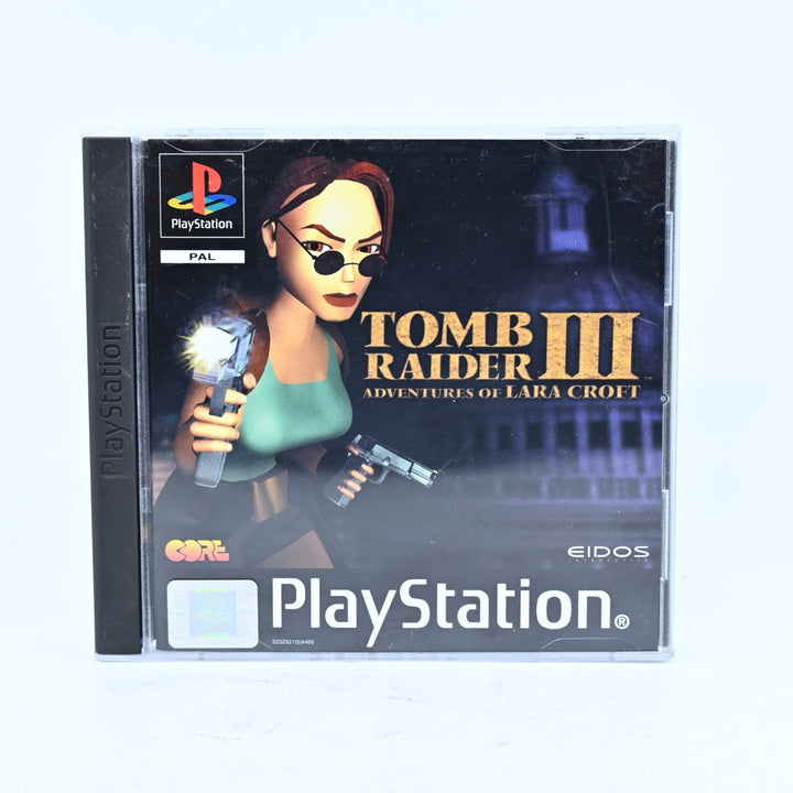 Tomb Raider III 3: Adventures of Lara Croft - PlayStation 1 / PS1 Game + Manual