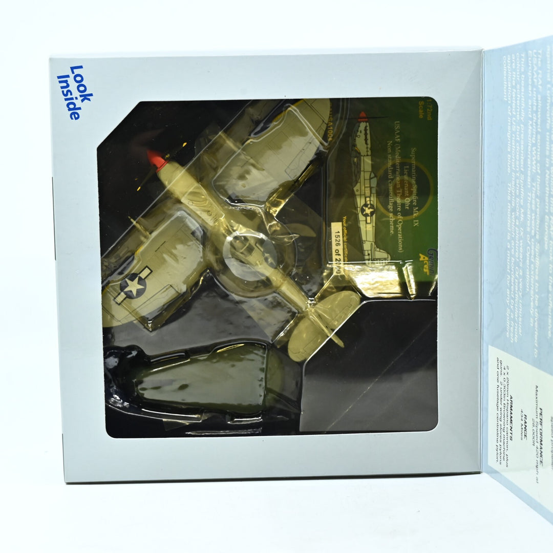 Gemini Aces 1:72 Supermarine Spitfire Mk.IXc USAAF GAUSA1004 - Die Cast Plane