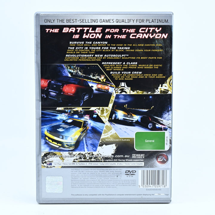 Need for Speed Carbon - Sony Playstation 2 / PS2 Game + Manual - PAL - MINT DISC