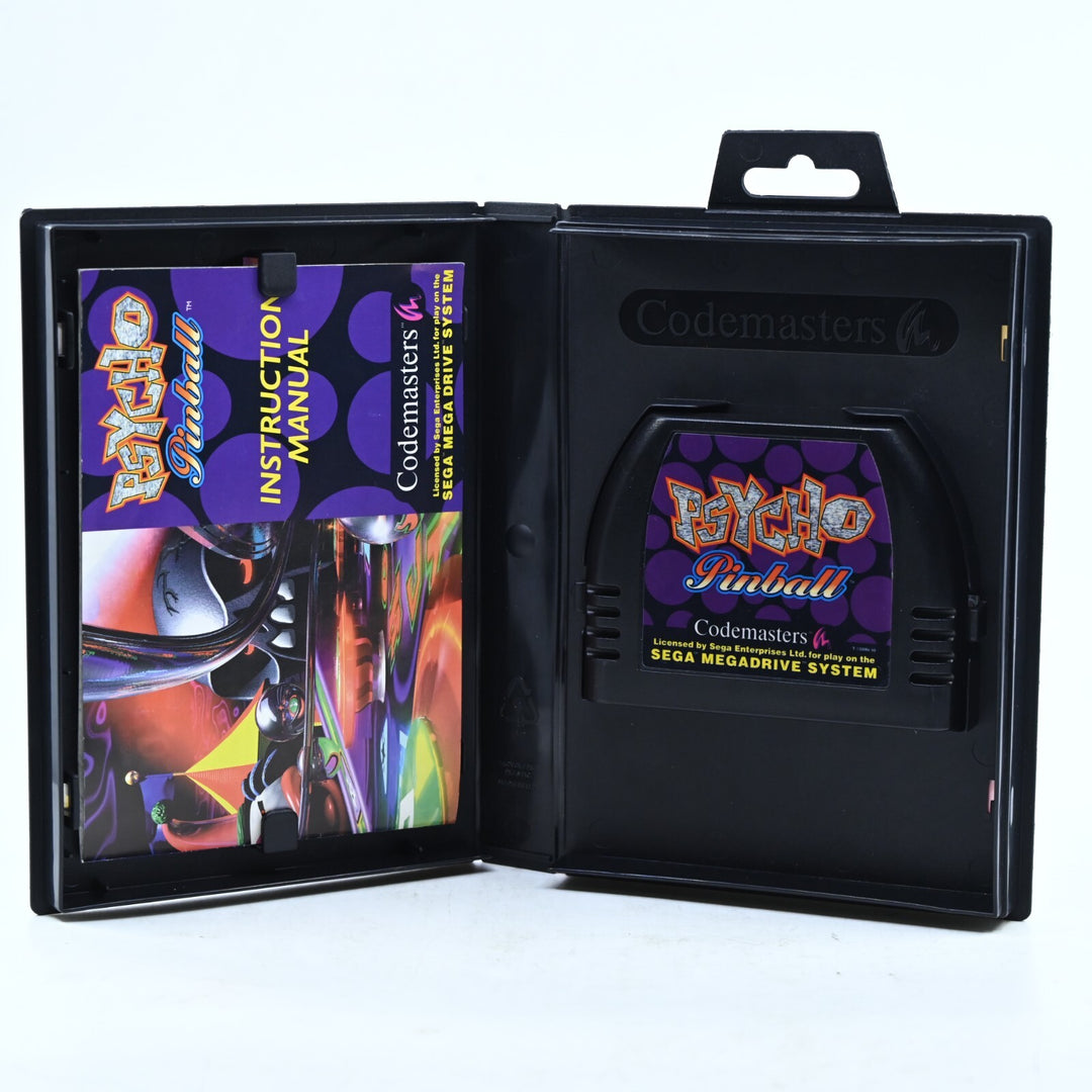 Psycho Pinball + Manual - Sega Mega Drive Game - PAL - FREE POST!