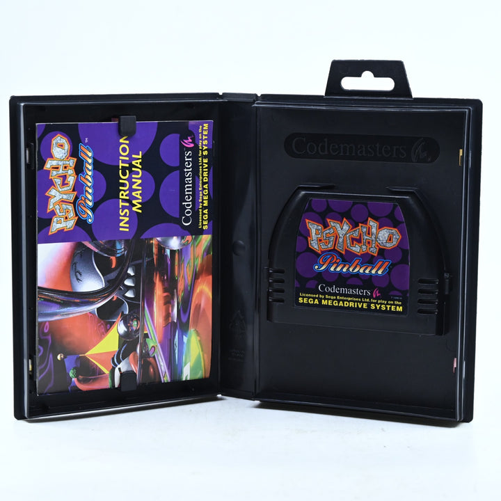 Psycho Pinball + Manual - Sega Mega Drive Game - PAL - FREE POST!