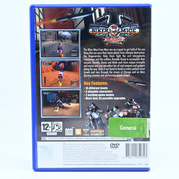Biker Mice From Mars - Sony Playstation 2 / PS2 Game + Manual - PAL - FREE POST!