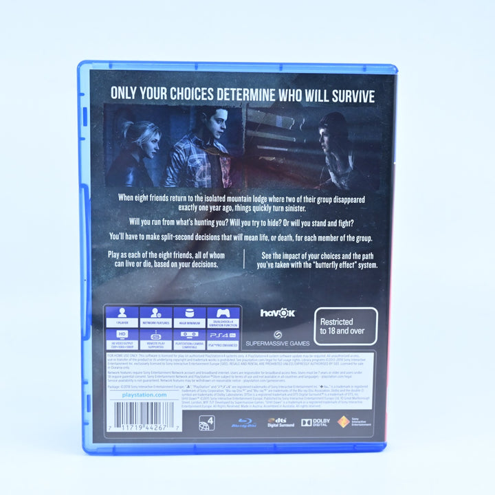 Until Dawn - Sony Playstation 4 / PS4 Game - FREE POST!