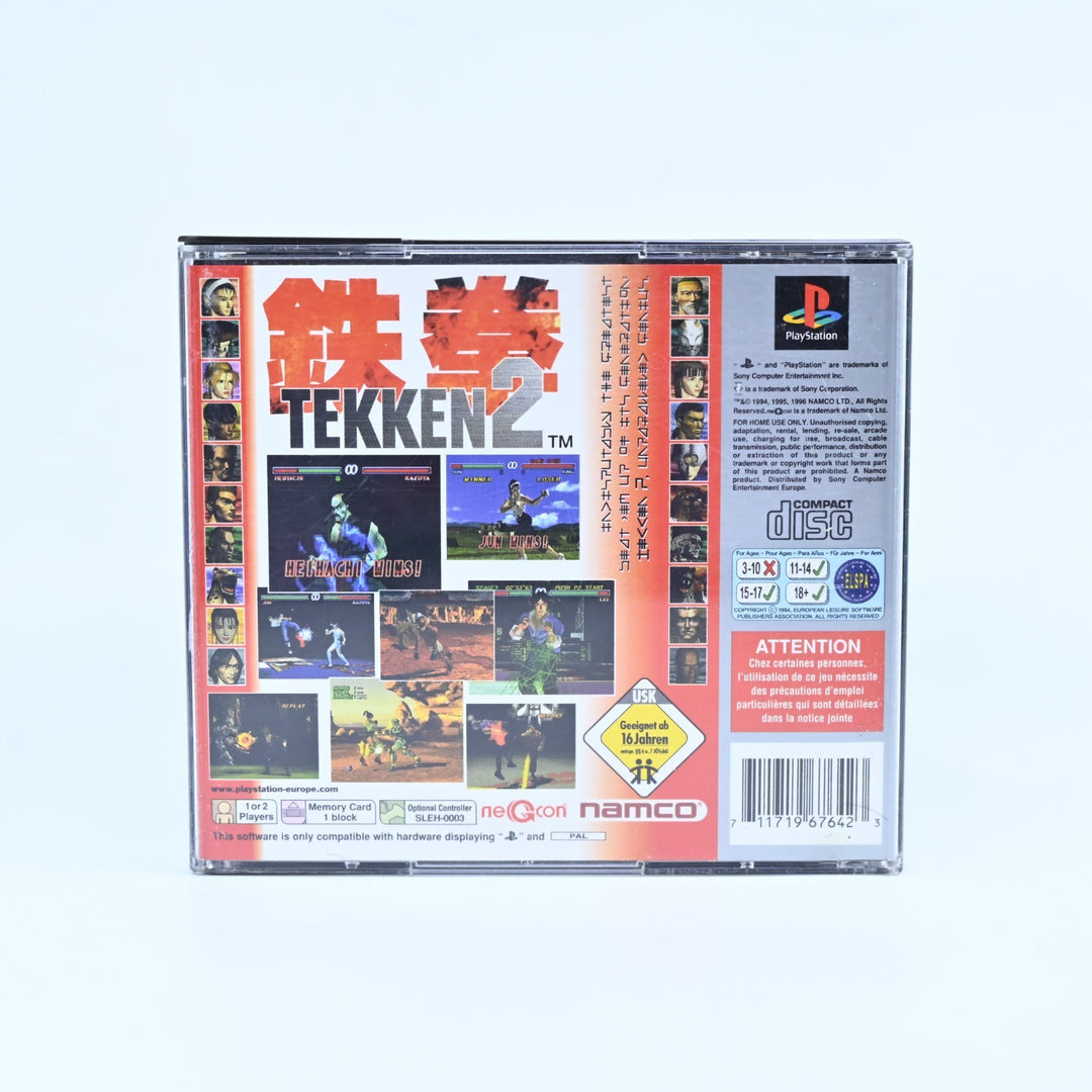 Tekken 2 - Sony Playstation 1 / PS1 Game + Manual - PAL - MINT DISC!