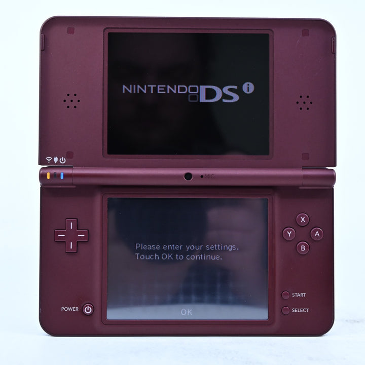 Burgundy Nintendo DSi XL Boxed Console - UTL-001(AUS) - AUS PAL + 2GB SD Card
