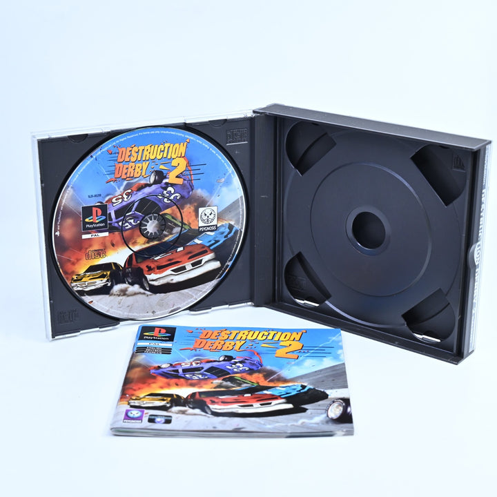 Destruction Derby 2 - Sony Playstation 1 / PS1 Game + Manual - PAL - MINT DISC!