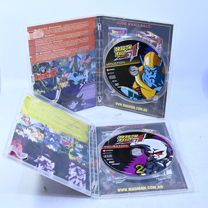 Dragon Ball GT - Vol 1 &amp; 2 - Affliction &amp; Incubation - Region 4 - Anime DVD