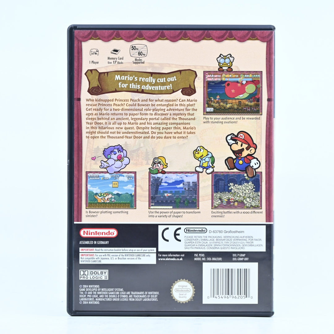 Paper Mario: The Thousand-Year Door - Nintendo Gamecube Game + Manual - PAL