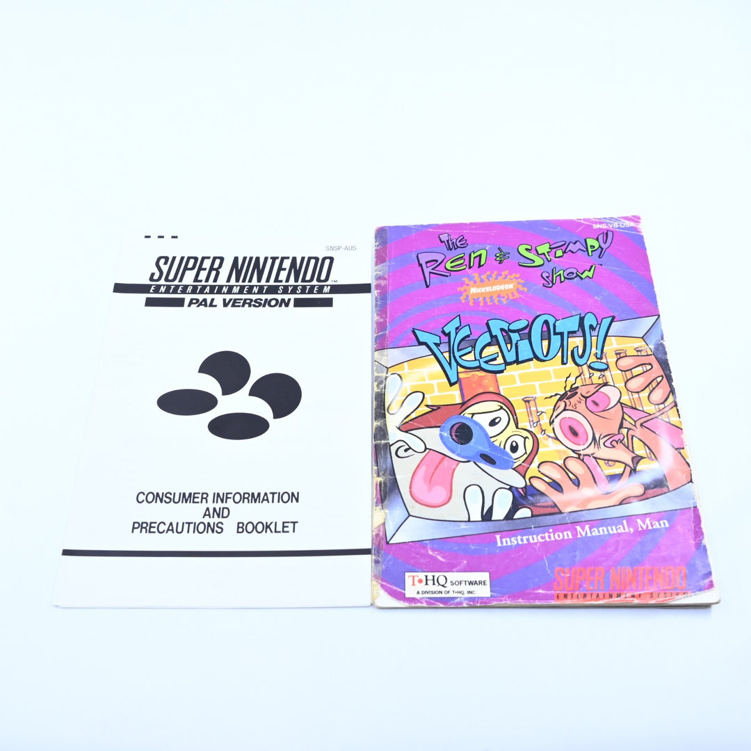 The Ren & Stimpy Show: Veediots - Super Nintendo / SNES Boxed Game - NTSC-U/C