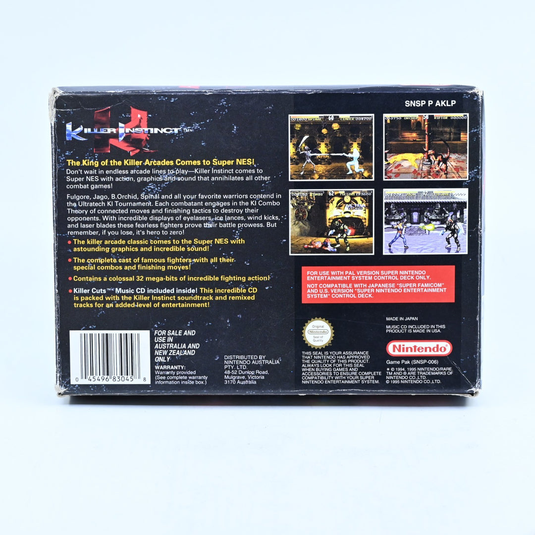 Killer Instinct - Super Nintendo / SNES Boxed Game - PAL - FREE POST!