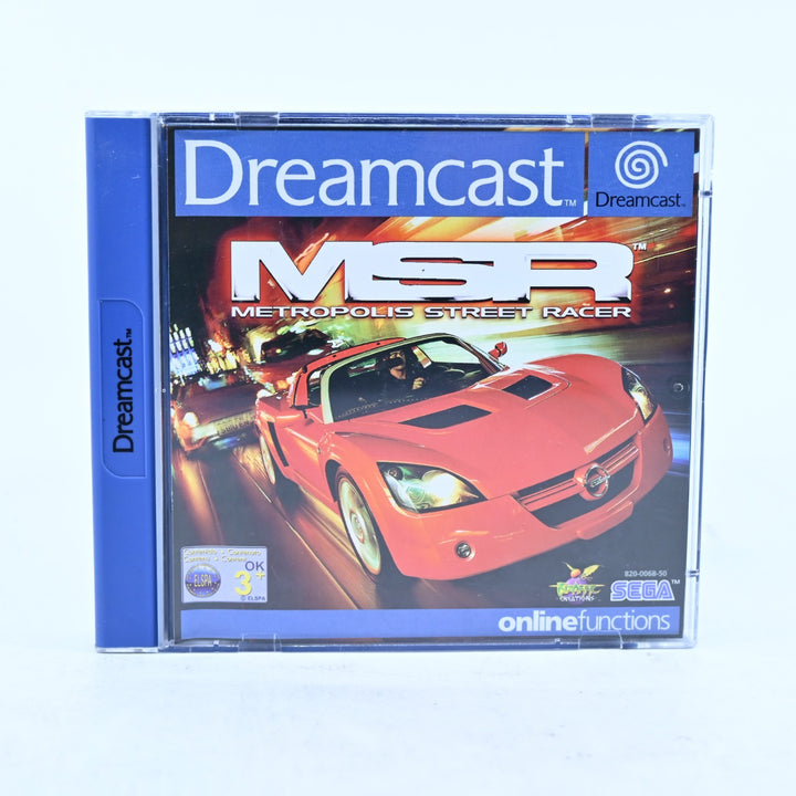 Metropolis Street Racer - Sega Dreamcast Game + Manual - PAL - MINT DISC!