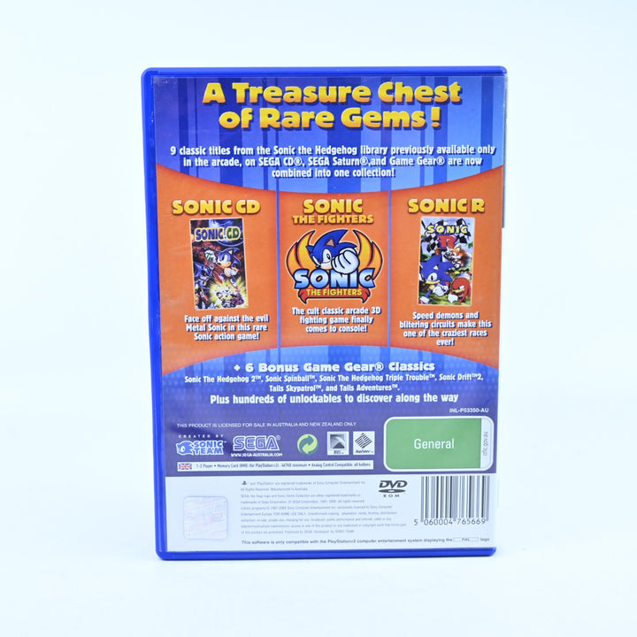 Sonic Gems Collection - Sony Playstation 2 / PS2 Game + Manual - MINT DISC!