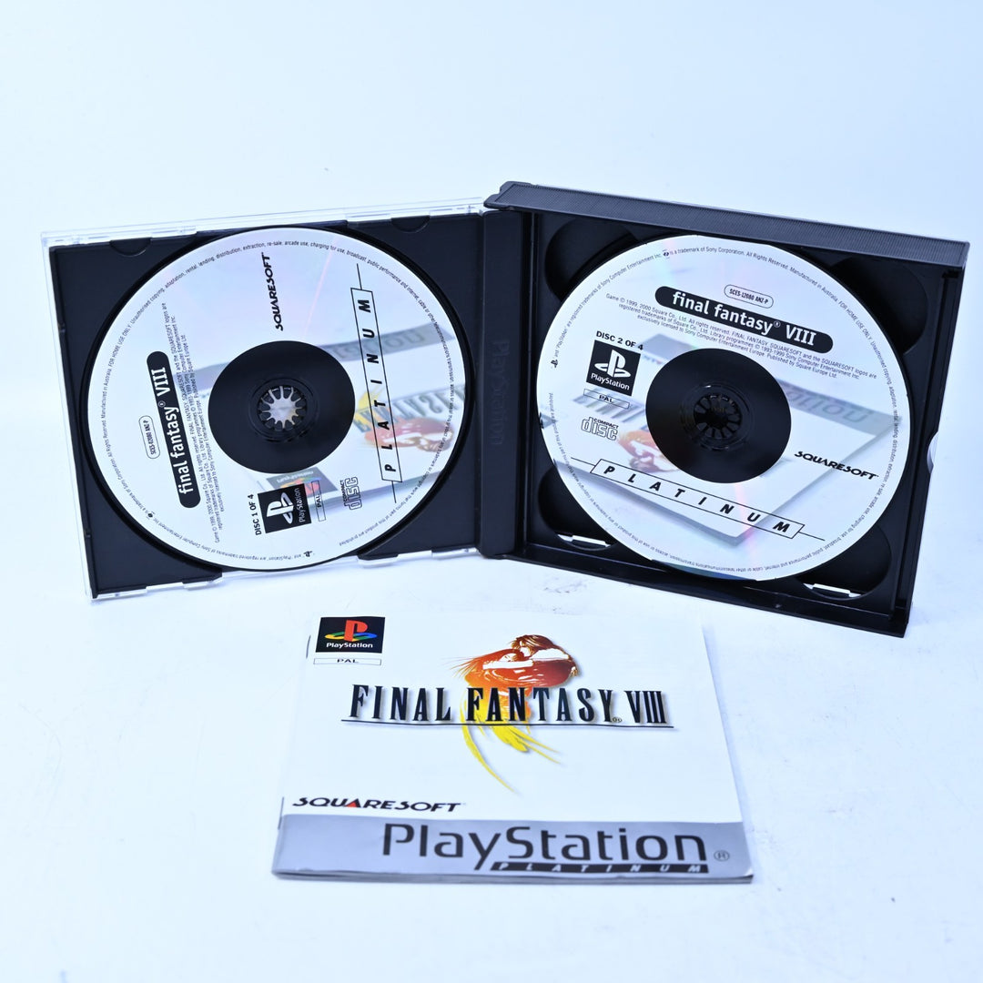 Final Fantasy VIII - Sony Playstation 1 / PS1 Game + Manual - PAL - MINT DISC!