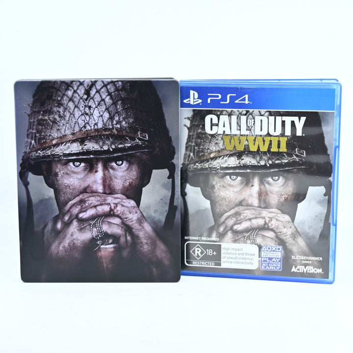 Call of Duty WWII Steelbook Edition - Sony Playstation 4 / PS4 Game - No Codes