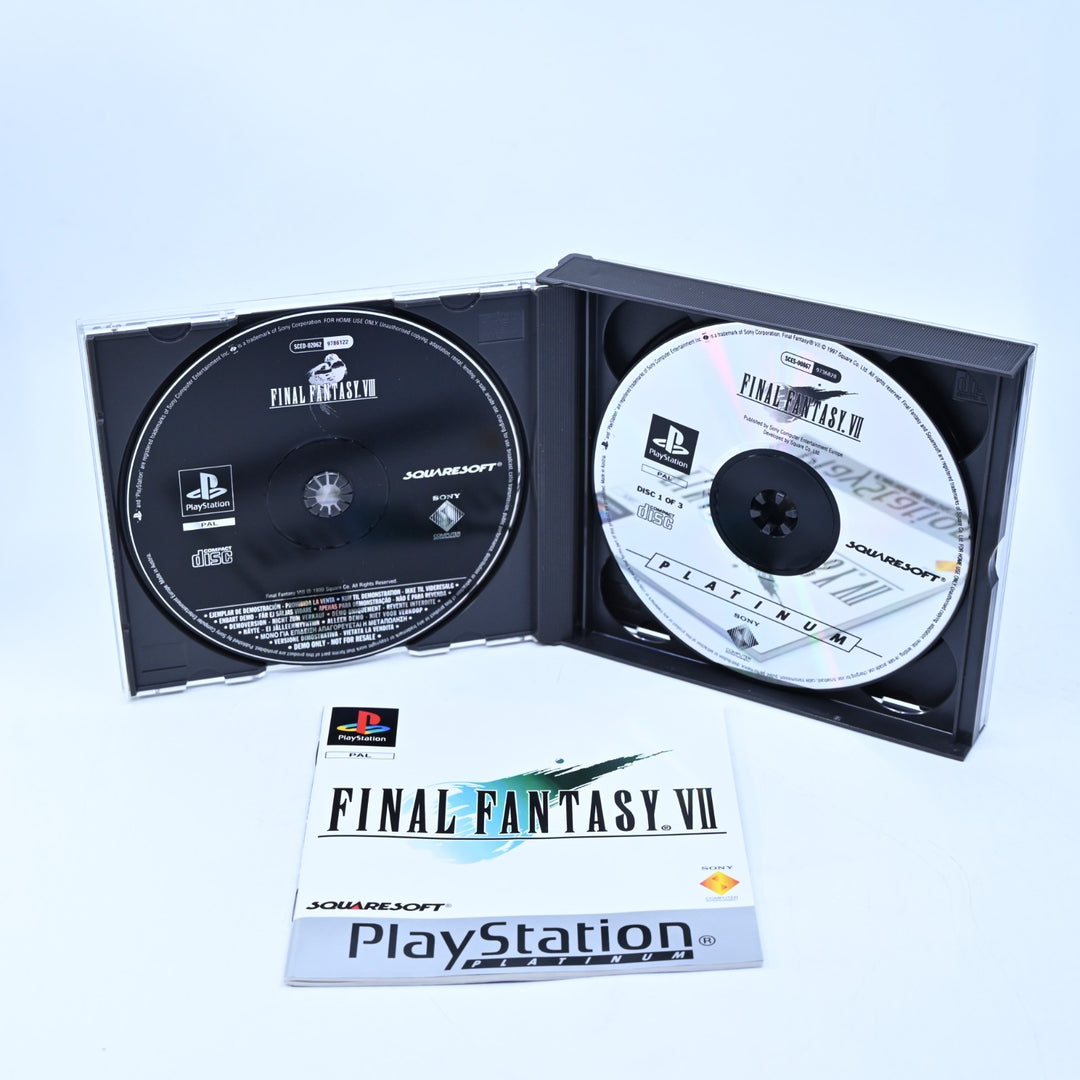 Final Fantasy VII - Sony Playstation 1 / PS1 Game + Manual - PAL - MINT DISC!