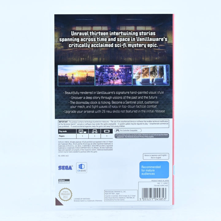 13 Sentinels: Aegis Rim - Nintendo Switch Game - FREE POST!