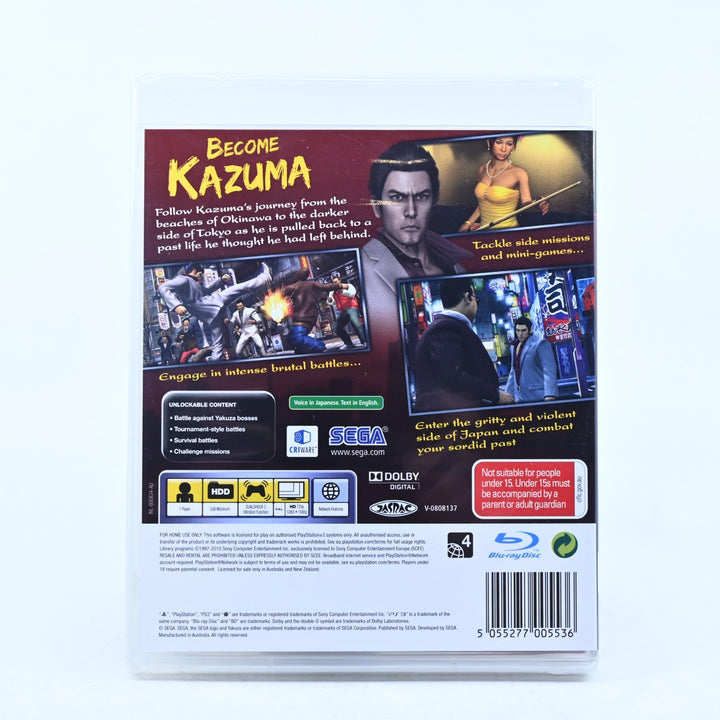 Yakuza 3 - Sony Playstation 3 / PS3 Game + Manual - SEALED!