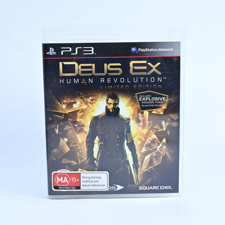 Deus Ex: Human Revolution - Sony Playstation 3 / PS3 Game + Manual - MINT DISC!