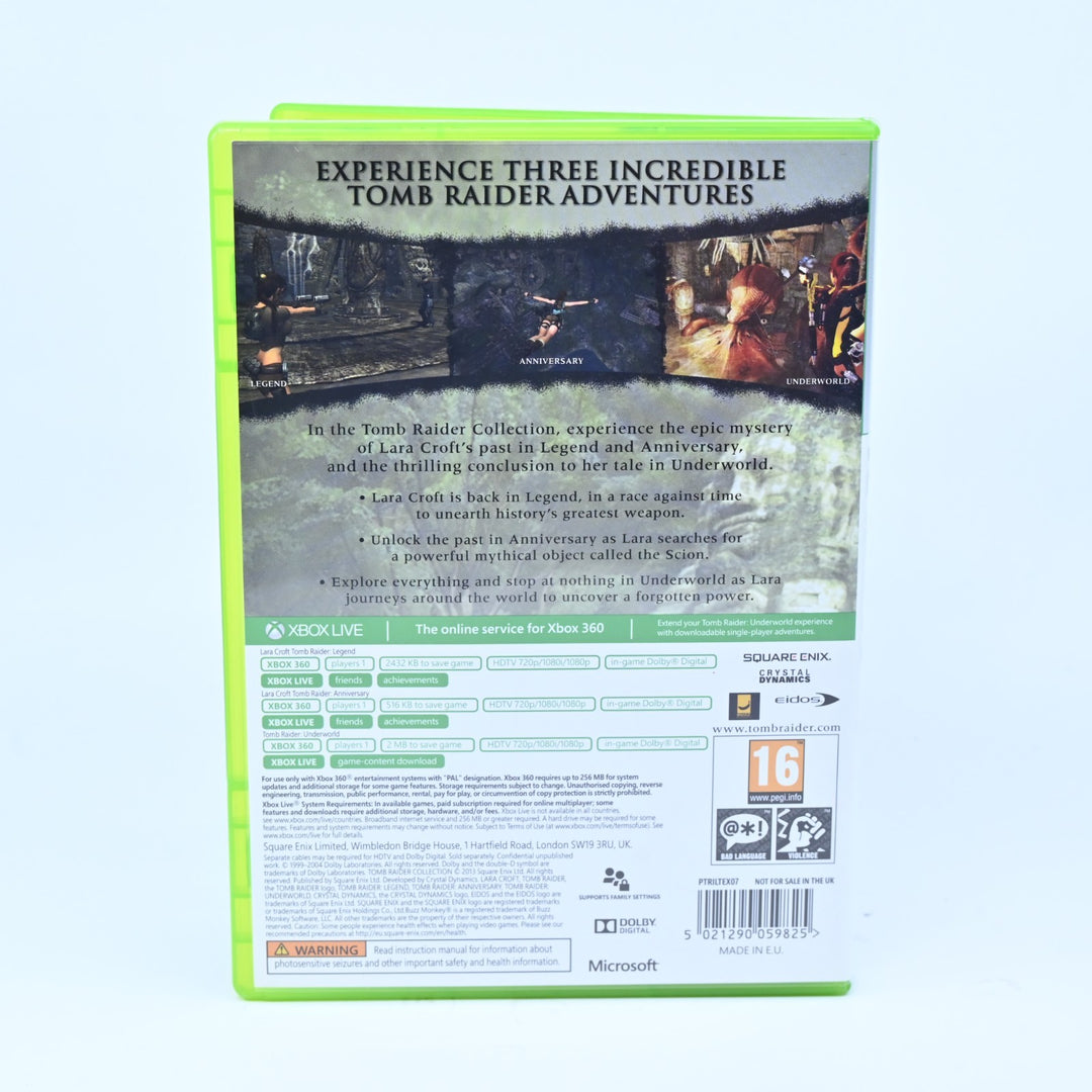 Tomb Raider Collection - Xbox 360 Game + Manual - PAL - MINT DISC!